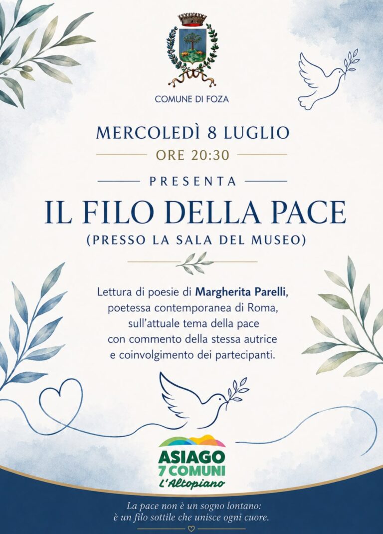 Locandina "Il filo della pace"
